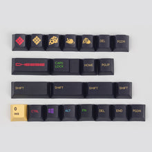 Load image into Gallery viewer, CHERRY PROFILE DYE-SUB CHEESE KEYCAPS